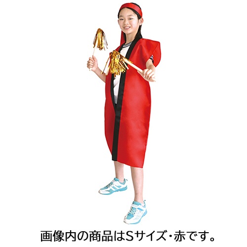 アーテック　ソフトサテンロングハッピ（ハチマキ付）　Ｍサイズ　青　０１８４４１　１着4