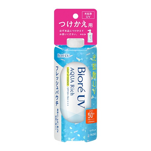 花王　ビオレＵＶ　アクアリッチ　ライトアップエッセンス　フレッシュパウチ　つけかえ用　１２０ｇ　１本1
