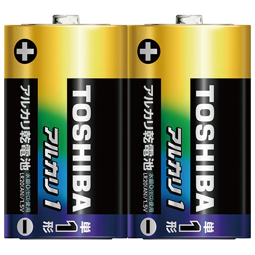 東芝　アルカリ乾電池　アルカリ１　単１形　ＬＲ２０ＡＮ　２ＫＰ　１パック（２本）1