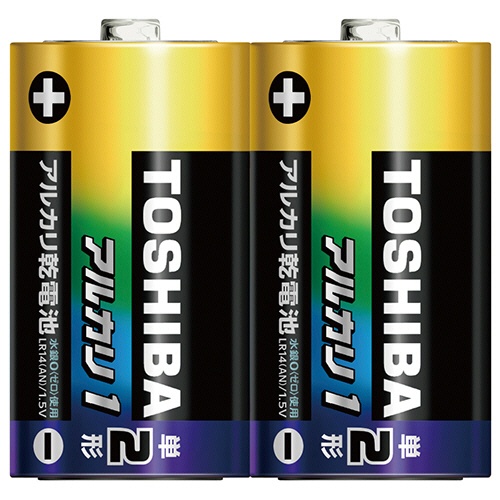 東芝　アルカリ乾電池　アルカリ１　単２形　ＬＲ１４ＡＮ　２ＫＰ　１パック（２本）1