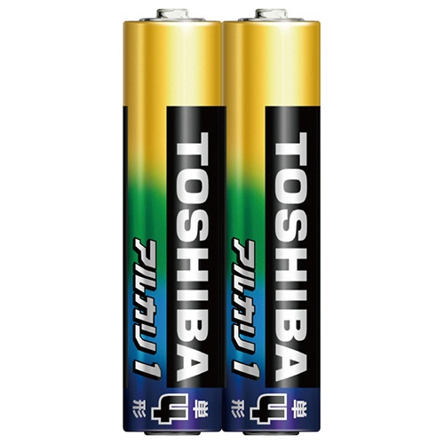 東芝　アルカリ乾電池　アルカリ１　単４形　ＬＲ０３ＡＮ　２ＫＰ　１パック（２本）1