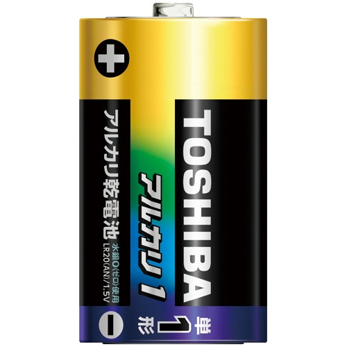 東芝　アルカリ乾電池　アルカリ１　単１形　ＬＲ２０ＡＮ　４ＭＰ　１パック（４本）2