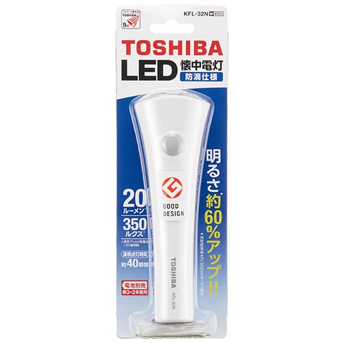 東芝　ＬＥＤ懐中電灯　ホワイト　ＫＦＬ－３２Ｎ（Ｗ）　１個1
