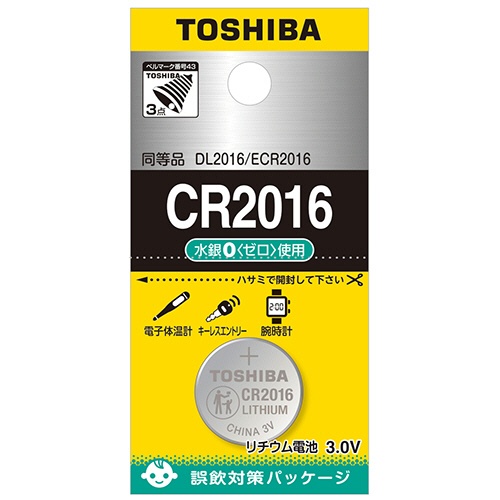 東芝　コイン形リチウム電池　ＣＲ２０１６ＥＣ　１個1