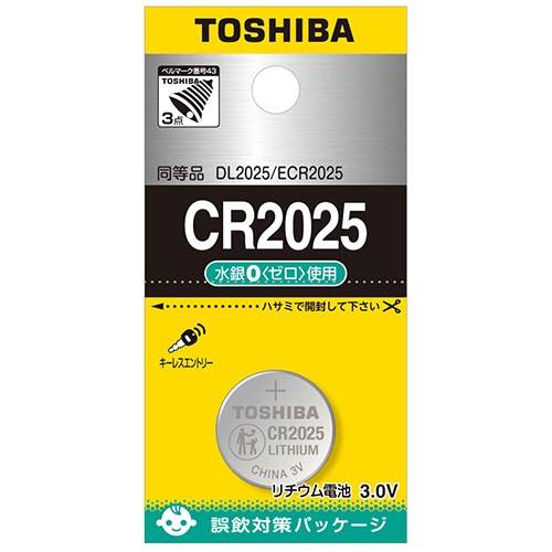 東芝　コイン形リチウム電池　ＣＲ２０２５ＥＣ　１個1