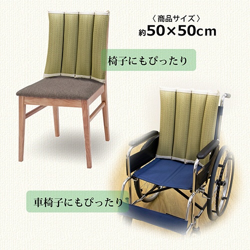イケヒコ・コーポレーション　背中さらっと　い草クッション　１枚4