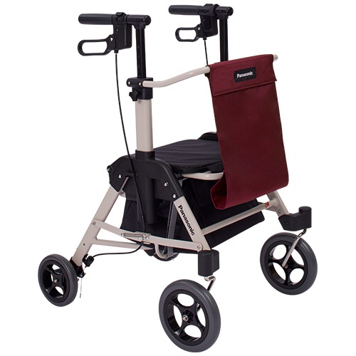 パナソニック　エイジフリー　くらしサポート歩行車　スムーディ　買物用　スリム　ワインレッド　ＰＮ－Ｌ７０１０２Ｒ　１台2