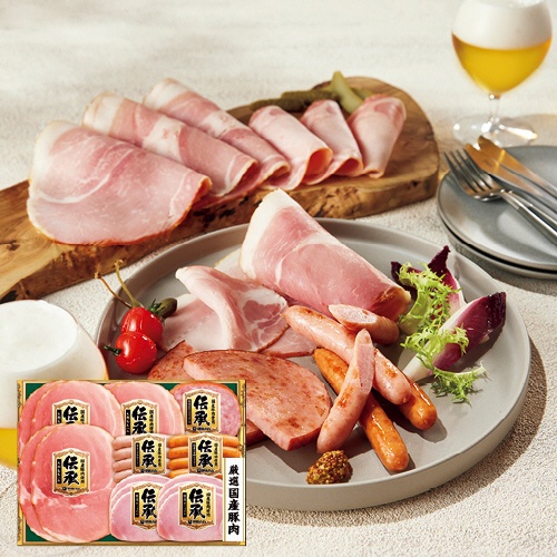 伊藤ハム　伝承　国産豚肉ハム詰合せ　【三越のお中元】　１セット1