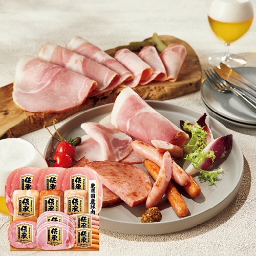 伊藤ハム　伝承　国産豚肉ハム詰合せ　【三越のお中元】　１セット1