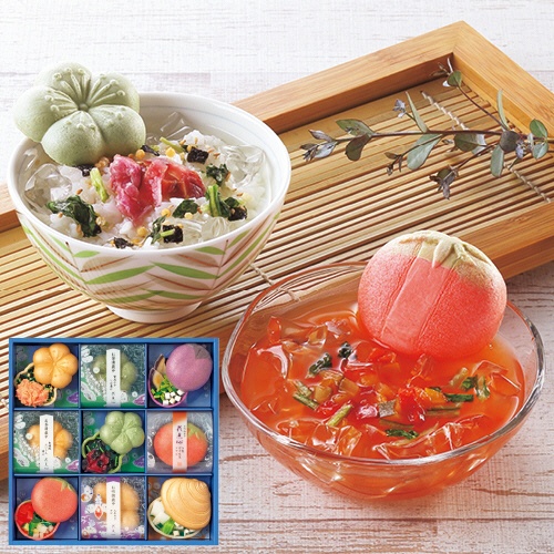 京洛　辻が花　京のお茶漬とお吸物　夏の彩り最中詰合せ　【三越のお中元】　１セット1