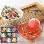 京洛 辻が花 京のお茶漬とお吸物 夏の彩り最中詰合せ 【三越のお中元】 1セット