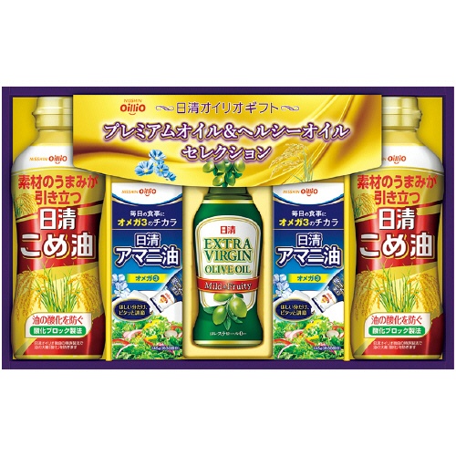 日清　アマニ油＆バラエティオイルギフト　【三越のお中元】　１セット1