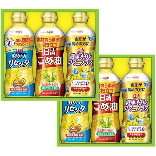 日清　こめ油＆ヘルシーオイルギフト　【三越のお中元】　１セット1