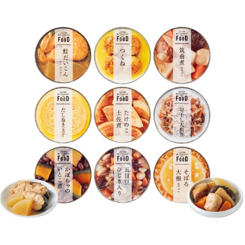 ミツコシイセタン　ザ・フード　和惣菜缶詰詰合せ　【三越のお中元】　１セット1