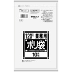 日本サニパック　Ｌシリーズ　業務用ポリ袋　ダストカート用　透明　１２０Ｌ　０．０４０ｍｍ　Ｌ－９６　１パック（１０枚）