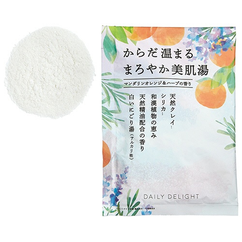 グローバルプロダクトプランニング　デイリーディライト　まろやか美肌バスパウダー　マンダリンオレンジ＆ハーブ　５０ｇ　１包1