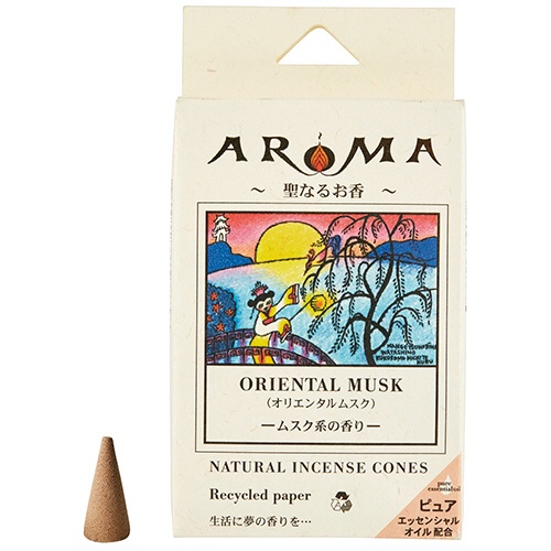 グローバルプロダクトプランニング　アロマ香　コーンタイプ　オリエンタルムスク　１パック（１６粒）1