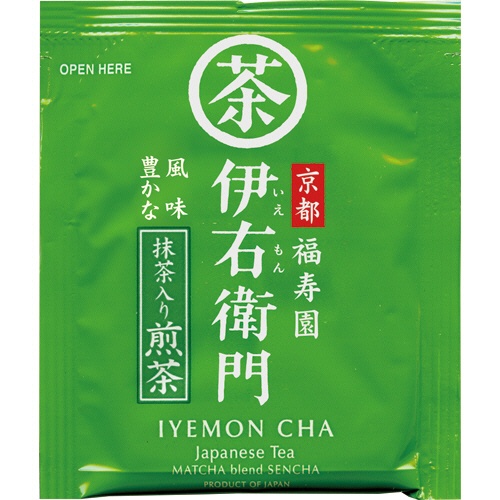 宇治の露製茶　伊右衛門　抹茶入り煎茶ティーバッグ　１袋（１２０バッグ）2