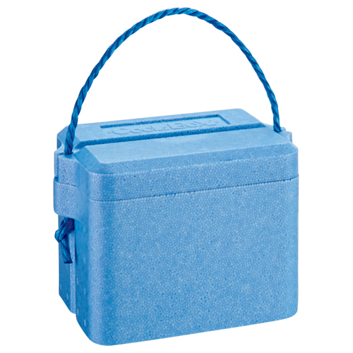 たのめーる】石山 発泡クールボックス 3.9L ブルー TI-35 1個の通販
