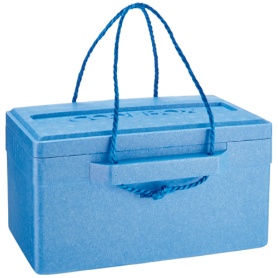 石山　発泡クールボックス　１８．７Ｌ　ブルー　ＴＩ－１８０Ｐ　１個