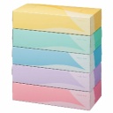 ＴＡＮＯＳＥＥ　ティッシュペーパー　５ｃｏｌｏｒｓ　２００組／箱