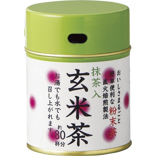 三ツ木園　粉末抹茶入玄米茶　４０ｇ　１缶1