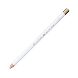 三菱鉛筆　色鉛筆７６１０（水性ダーマトグラフ）　白　Ｋ７６１０．１　１ダース（１２本）1