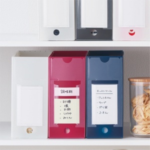 キングジム　ＦＡＶＯＲＩＴＥＳ　ボックスファイル（透明）　Ａ４ヨコ　収納幅１００ｍｍ　赤　ＦＶ４９０３Ｔアカ　１個4