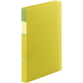 キングジム　ＦＡＶＯＲＩＴＥＳ　リングファイル（透明）　Ａ４タテ　２穴　１４０枚収容　背幅２９ｍｍ　黄色　ＦＶ６２１Ｔキイ　１冊