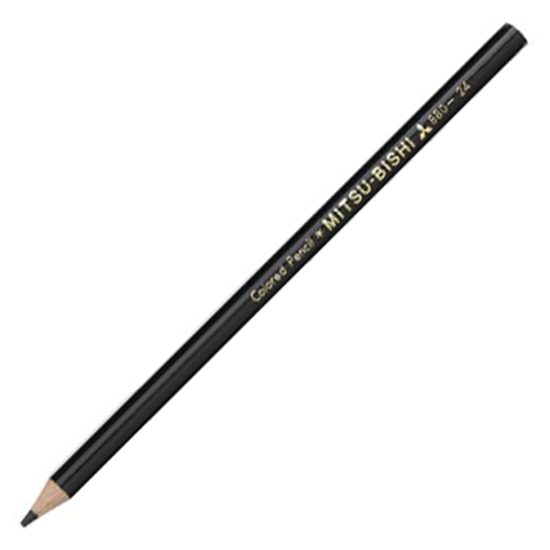 たのめーる】三菱鉛筆 色鉛筆880級 黒 K880.24 1ダース(12本)の通販