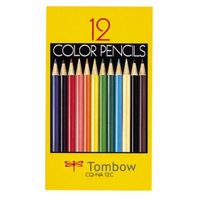 トンボ鉛筆　色鉛筆　紙箱　１２色（各色１本）　ＣＱ－ＮＡ１２Ｃ　１箱