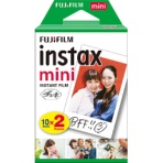 富士フイルム　チェキ用フィルム　インスタントカラーフィルム　ｉｎｓｔａｘ　ｍｉｎｉ　１箱（２０枚：１０枚×２パック）