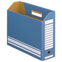 ＴＡＮＯＳＥＥ　ボックスファイル　Ａ４ヨコ　背幅１００ｍｍ　ブルー　１パック（１０冊）1