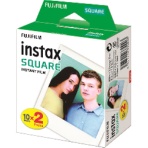富士フイルム　インスタントカラーフィルム　ｉｎｓｔａｘ　ＳＱＵＡＲＥ　ホワイト　１箱（２０枚：１０枚×２パック）