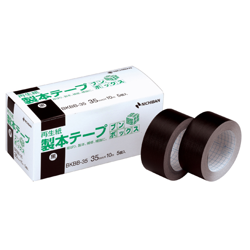 たのめーる】ニチバン 製本テープ<再生紙>ブンボックス 35mm×10m たのめーる】ニチバン 製本テープ<再生紙>ブンボックス 35mm×10m