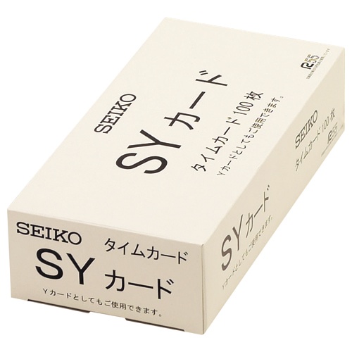 セイコーソリューションズ　セイコー用タイムカード　全締日対応　両面６欄印字　ＣＡ－ＳＹ　１パック（１００枚）1