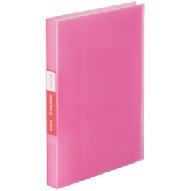 キングジム　シンプリーズ　クリアーファイル（透明）　Ａ４タテ　６０ポケット　背幅３２ｍｍ　ピンク　ＴＨ１８４ＴＳＰ３Ｐ　１冊