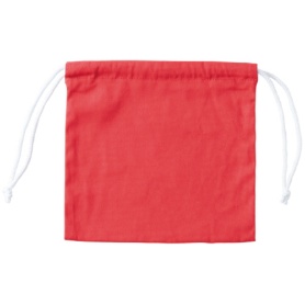 三栄産業　１１号帆布硬貨集金用巾着袋　赤　ＫＣ２５２５ＳＥＴ５－０２　１パック（５枚）