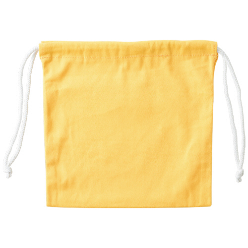 たのめーる】三栄産業 11号帆布硬貨集金用巾着袋 レモン KC2525SET5-04 