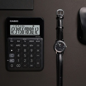 カシオ　カラフル電卓　ミニジャストタイプ　１２桁　ブラック　ＭＷ－Ｃ２０Ｃ－ＢＫ－Ｎ　１台4