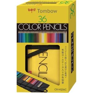 トンボ鉛筆　ロールケース入色鉛筆ＮＱ　３６色　ＣＲ－ＮＱ３６Ｃ　１パック1