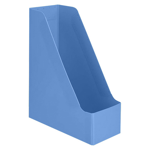 たのめーる】TANOSEE PP製ボックスファイル(組み立て式) A4タテ ブルー 