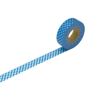 ニチバン　プチジョア　マスキングテープ　１５ｍｍ×１８ｍ　ギンガムチェック（ブルー）　ＰＪＭＴ－１５Ｓ００６　１巻2