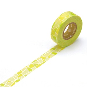 ニチバン　プチジョア　マスキングテープ　１５ｍｍ×１８ｍ　ステンドグラス（イエロー×ライトグリーン）　ＰＪＭＴ－１５Ｓ０１３　１巻2