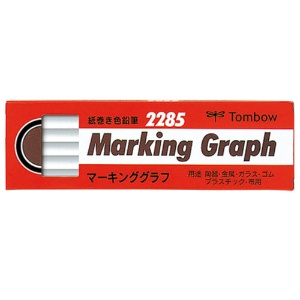 トンボ鉛筆　マーキンググラフ　紙巻　しろ　２２８５－０１　１ダース（１２本）1