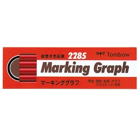 トンボ鉛筆　マーキンググラフ　紙巻　あか　２２８５－２５　１ダース（１２本）