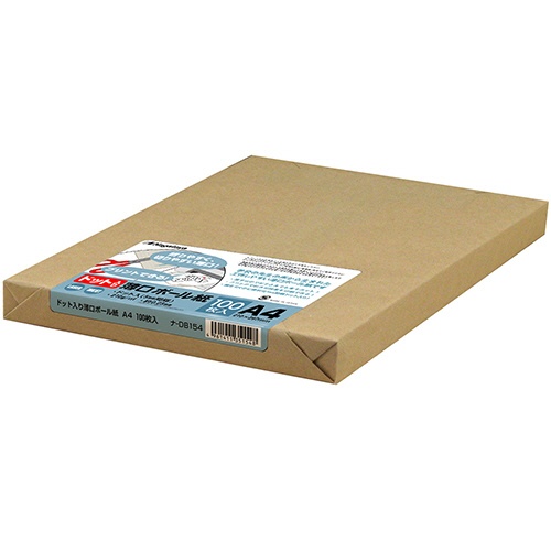 長門屋商店　ドット入薄口ボール紙　Ａ４　ナ－ＤＢ１５４　１パック（１００枚）1