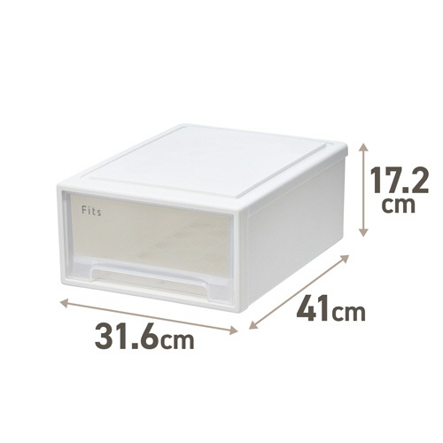 天馬　Ｆｉｔｓ　フィッツケース　４１－３１　ホワイトクリア　１個2