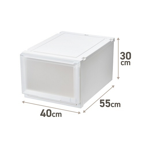 天馬　Ｆｉｔｓ　フィッツケース　アドバンス　５５－４０Ｌ　ホワイトクリア　１個2