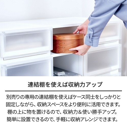 天馬　Ｆｉｔｓ　フィッツケース　アドバンス　５５－４５Ｓ　ホワイトクリア　１個8